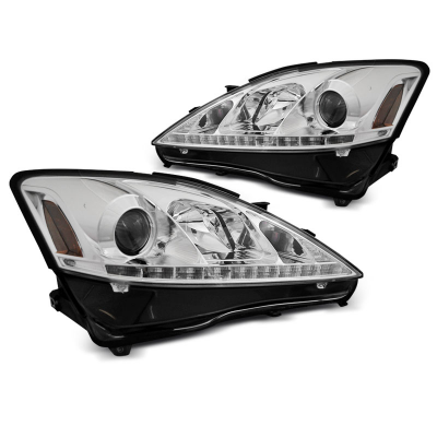 Faros Luz Diurna Lexus Is 06-13 Drl Cromado