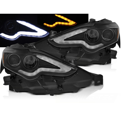 Faros Luz Diurna Lexus Is 13-16 Led Projector Tube Black