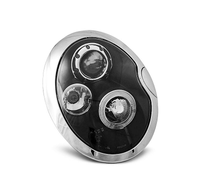 Faros Delanteros Angel Eyes Bmw Mini (Cooper) 05.01-10.06 Fondo Negro