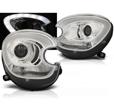 Faros Luz Diurna Bmw Mini (Cooper) R60 Countryman 10-14 Tube Light Cromado Xenon