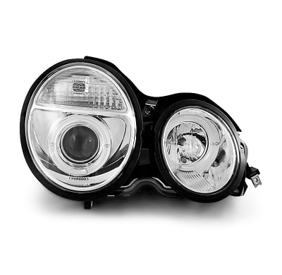 Faros Delanteros Angel Eyes Mercedes W210 E-Klasa 95-05.99 Cromados
