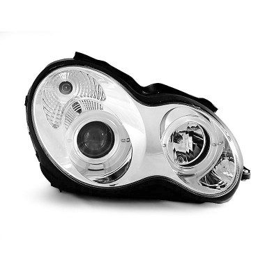 Faros Delanteros Angel Eyes Mercedes W203 C-Klasa 07.00-03.04 Cromados