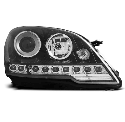 Faros Delanteros Luz Diurna Mercedes W164 Ml M-Klasa 08- Fondo Negro