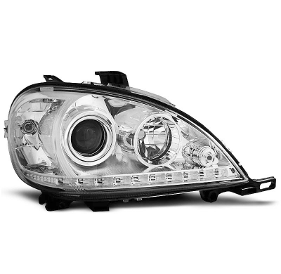 Mercedes W163 Ml M-Klasa 09.01-05 Faros Delanteros Luz Diurna Cromados