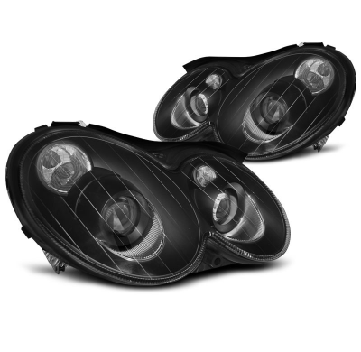 Faros Delanteros Mercedes Clk W209 03-10 Negro