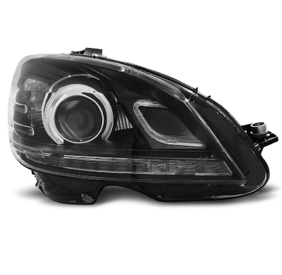 Faros Delanteros Luz Diurna Mercedes W204 07-10 Fondo Negro