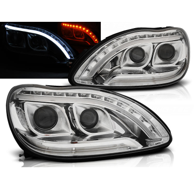 Faros Delanteros Luz Diurna Mercedes W220 S-Klasa 09.98-05.05 Cromados