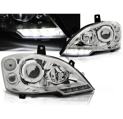 Faros Delanteros Luz Diurna Mercedes Vito W639 10.10-5.14 Cromado Tru Drl Ece-R87