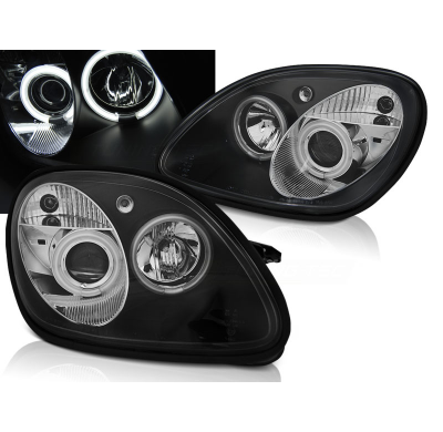 Faros Delanteros Angel Eyes Mercedes R170 Slk 04.96-04 Angel Eyes Ccfl Negro