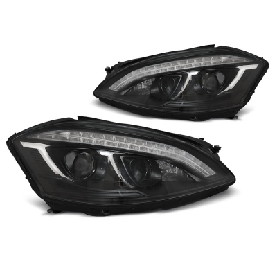 Faros Luz Diurna Mercedes W221 05-09 Daylight Xenon Negro