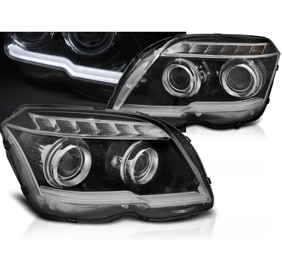 Faros Luz Diurna Mercedes Glk X204 06.08-08.12 Tube Light Negro
