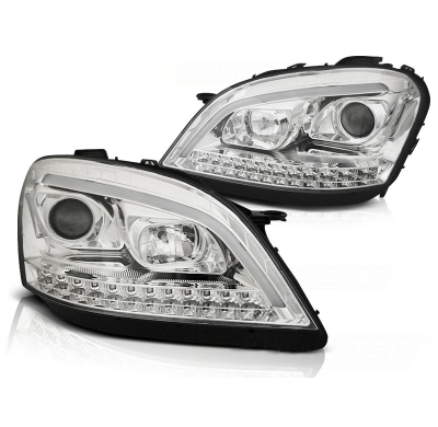 Faros Luz Diurna Mercedes W164 Ml M-Klasa 05-07 Chrome Led-Intermitente Dinamico