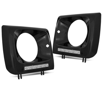Luz Diurna Delantera Led Negro Para Mercedes W461,W463 01-12