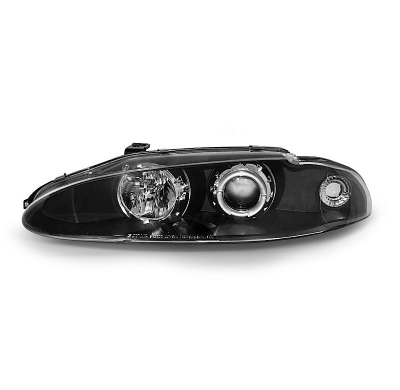 Faros Delanteros Angel Eyes Mitsubishi Eclipse 06.95-96 Fondo Negro
