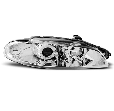 Faros Delanteros Angel Eyes Mitsubishi Eclipse 97-12.98 Cromados