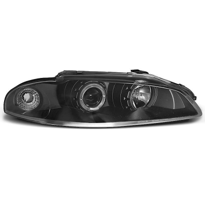 Faros Delanteros Angel Eyes Mitsubishi Eclipse 97-12.98 Fondo Negro
