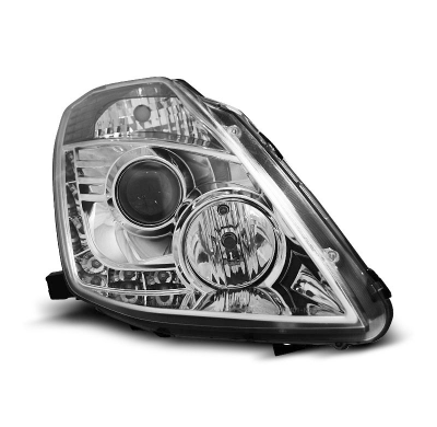 Faros Delanteros Luz Diurna Nissan 350z 03-05 Xenon Cromados