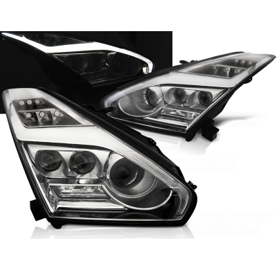 Faros Luz Diurna Nissan Gt-R 08-11.13 Led Chrome