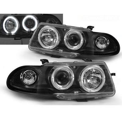 Faros Delanteros Angel Eyes Opel Astra F 09.91-08.94 Fondo Negro