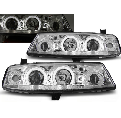 Faros Delanteros Angel Eyes Opel Calibra 09.90-06.97 Cromados