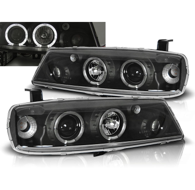 Faros Delanteros Angel Eyes Opel Calibra 08.90-06.97 Fondo Negro