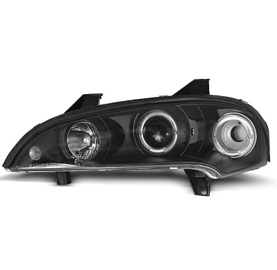 Faros Delanteros Angel Eyes Opel Tigra 09.94-12.00 Fondo Negro