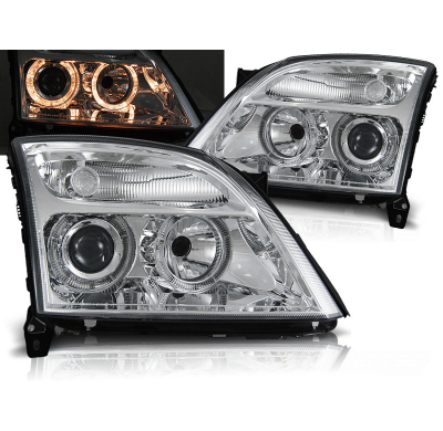 Faros Delanteros Angel Eyes Opel Vectra C 04.02-08.05 Cromados