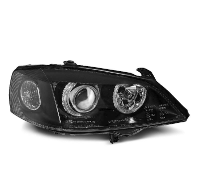 Faros Delanteros Angel Eyes Opel Astra G 09.97-02.04 Fondo Negro