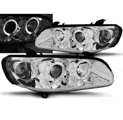 Faros Delanteros Angel Eyes Opel Omega B 04.94-08.99 Cromados