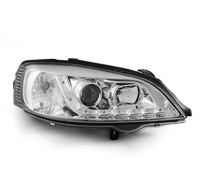 Faros Delanteros Luz Diurna Opel Astra G 09.97-02.04 Cromados