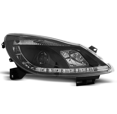 Opel Corsa D 04.06- Faros Delanteros Luz Diurna Fondo Negro