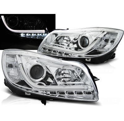 Faros Delanteros Luz Diurna Opel Insignia 08-12 Cromado Tube Lights