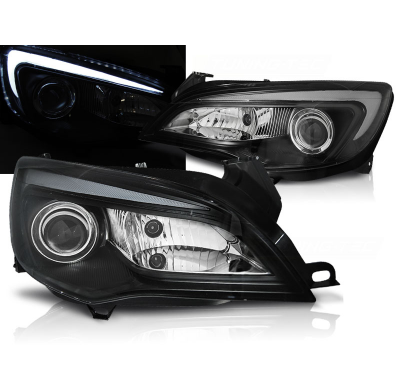 Faros Luz Diurna Opel Astra J 10-15 Tube Light Black