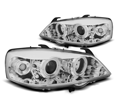 Faros Delanteros Angel Eyes Opel Astra G 09.97-02.04 Angel Eyes Ccfl Cromado