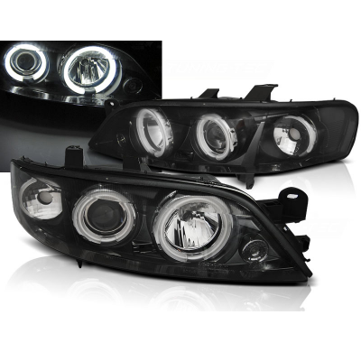 Faros Delanteros Angel Eyes Opel Vectra B 99-03.02 Angel Eyes Ccfl Negro