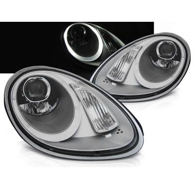 Faros Luz Diurna Porsche Boxster / Cayman 987 05-08 Xenon Silver