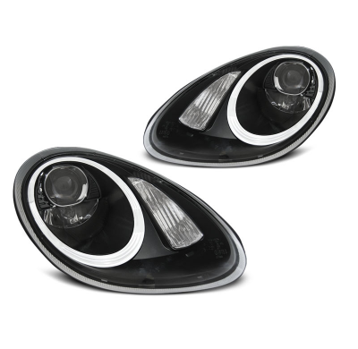 Faros Luz Diurna Porsche Boxster / Cayman 987 05-08 Xenon Negro