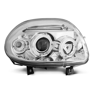 Faros Delanteros Angel Eyes Renault Clio Ii 09.98-05.01 Cromados