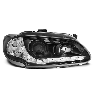 Renault Megane/Scenic 96-02.99 Faros Delanteros Luz Diurna Fondo Negro