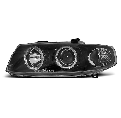 Faros Delanteros Angel Eyes Seat Leon / Toledo 04.99-08.04 Fondo Negro