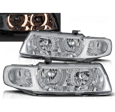 Faros Delanteros Angel Eyes Seat Leon / Toledo 04.99-08.04 Cromados