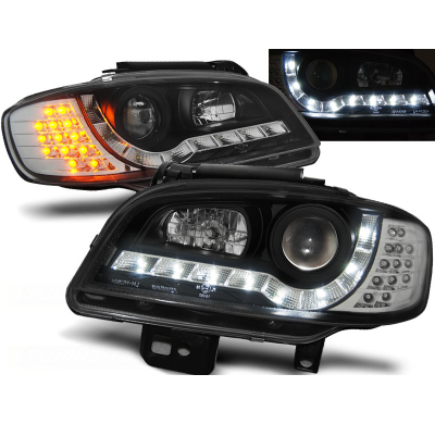 Faros Delanteros Luz Diurna Seat Ibiza/Cordoba 09.99-03.02 Fondo Negro