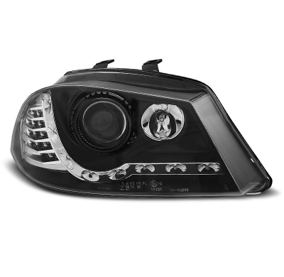 Faros Delanteros Luz Diurna Seat Ibiza 6l 04.02-08 Fondo Negro