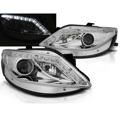Faros Luz Diurna Seat Ibiza 6j 06.08-12  Cromado