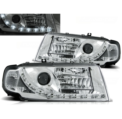 Faros Delanteros Luz Diurna Skoda Octavia I 08.00-04.04 Cromados