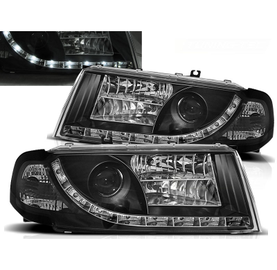 Faros Delanteros Luz Diurna Skoda Octavia I 08.00-04.04 Fondo Negro