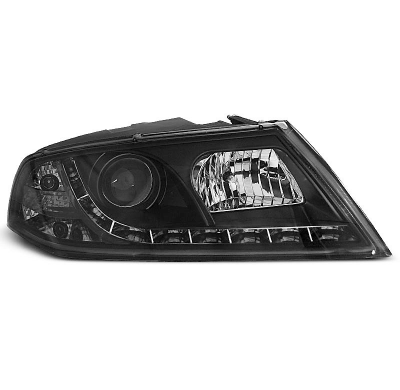 Faros Delanteros Luz Diurna Skoda Octavia 2 03.04- 08 Fondo Negro