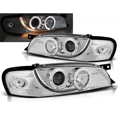 Faros Delanteros Angel Eyes Subaru Impreza 05.93-10.00 Cromados