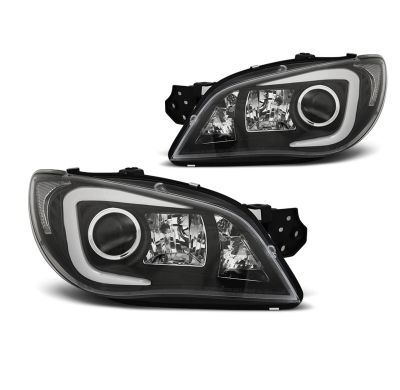 Faros Luz Diurna Subaru Impreza Ii Gd 06-07 Tube Light Negro
