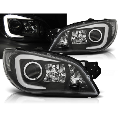 Faros Luz Diurna Subaru Impreza Ii Gd 06-07 Tube Light Negro